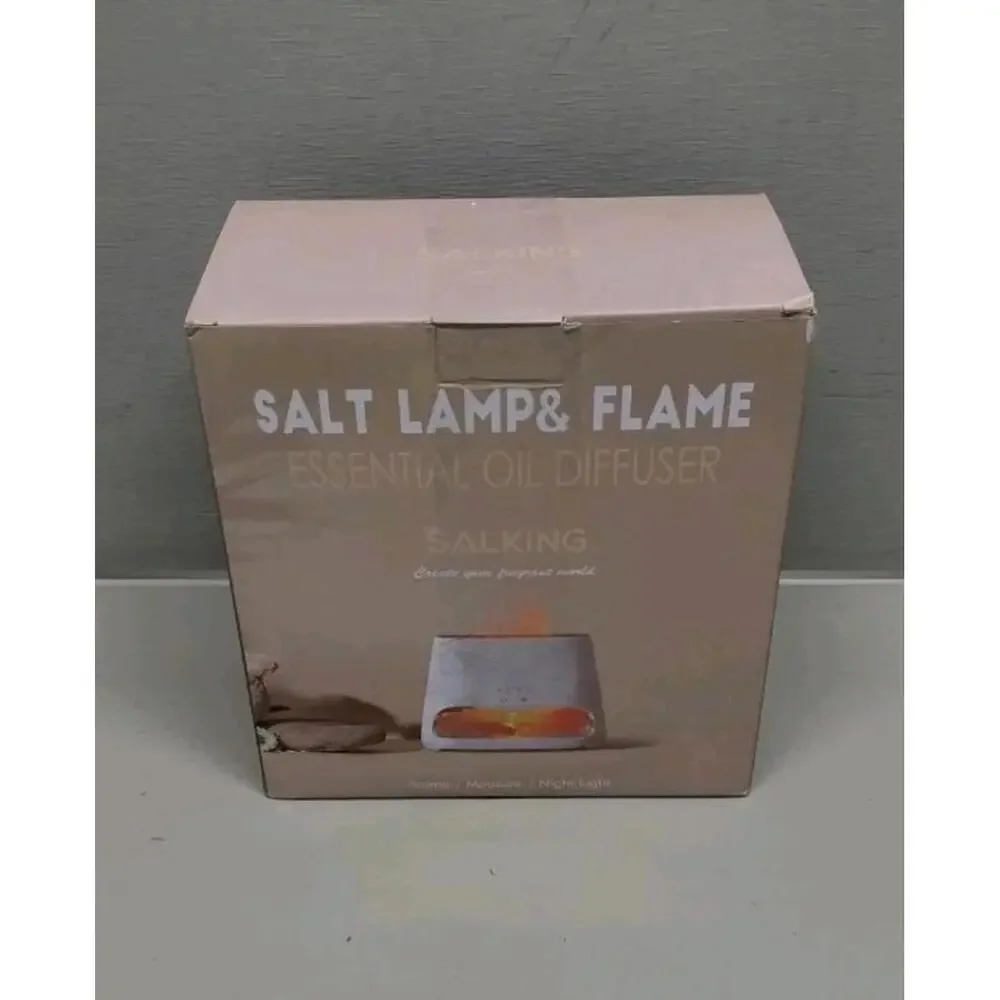 2-in-1 Ultrasonic Essential Oil Diffuser & Himalayan Salt Lamp, Aromatherapy ...